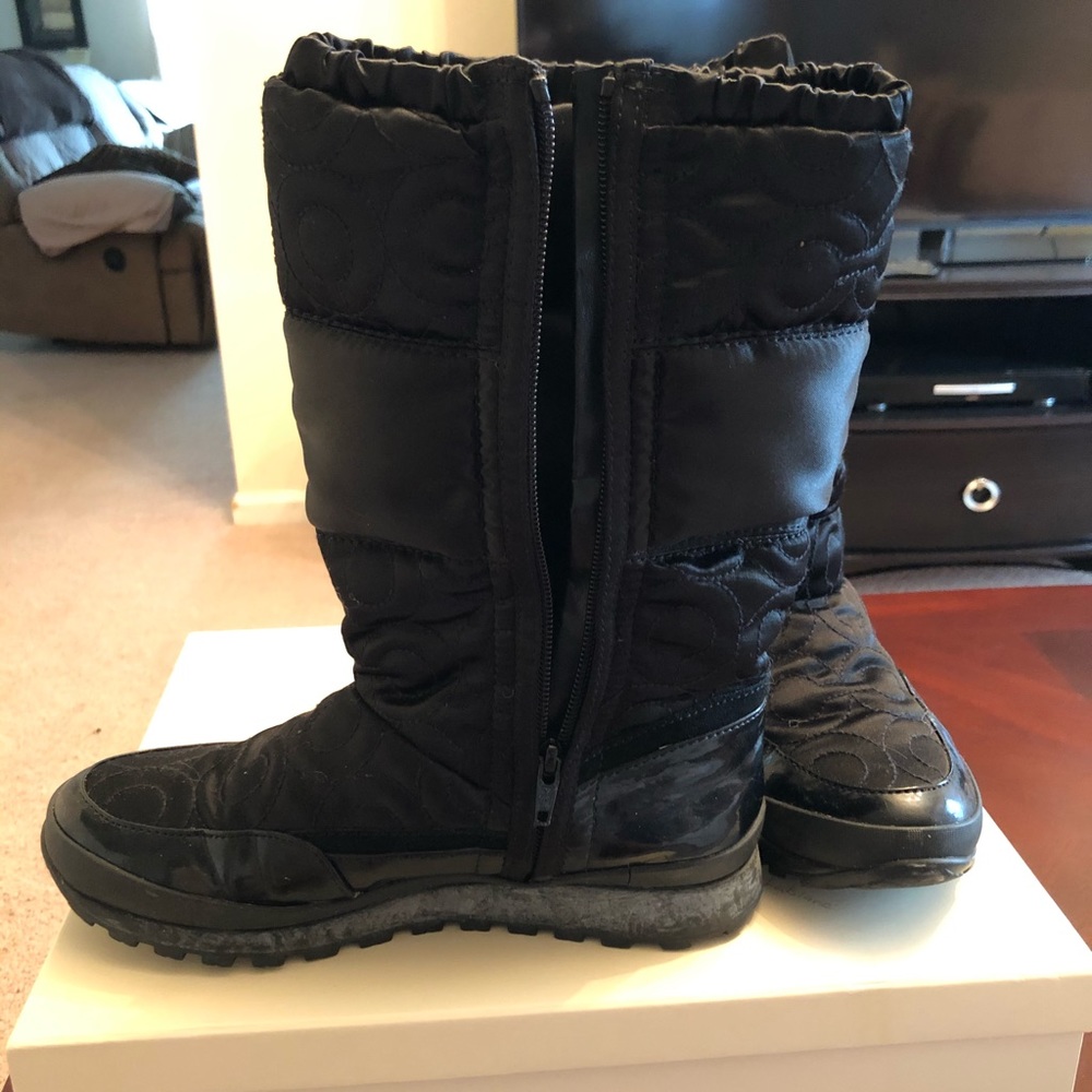 Coach rain/snow boots.